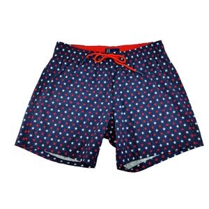 Broken‎ Threads Swim Trunks Mens Medium Patriotic Stars Print Swim Shorts